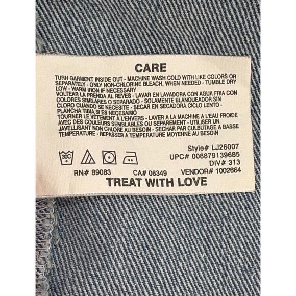 VTG American Flag Jean Vest Denim Patriotic Americana USA 4th of July XL Western - Picture 7 of 7